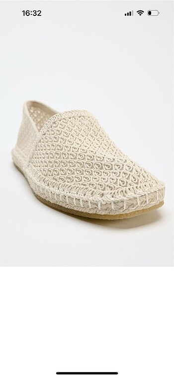 Zara Zara hasır tabanlı espadril