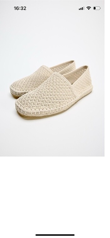 37 Beden Zara hasır tabanlı espadril
