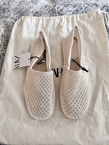 Zara hasır tabanlı espadril