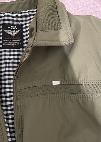 s Beden HGS Haki Renk Fermuarlı unisex oversize Ceket