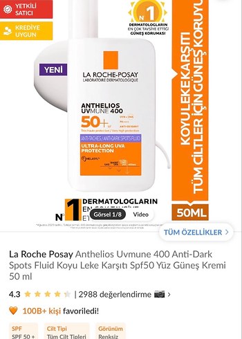 La Roche-Posay Anthelios UVMune 400 SPF 50+ Güneş Koruyucu - Görsel 4