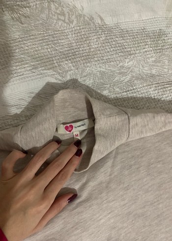 Koton Kadın Bej Yüksek Yakalı Uzun Kollu Sweatshirt - Görsel 3