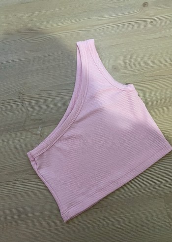 Armalife Pembe Tek Omuzlu crop