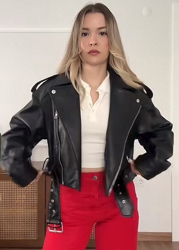 Zara Viral Deri Ceket - Görsel 7