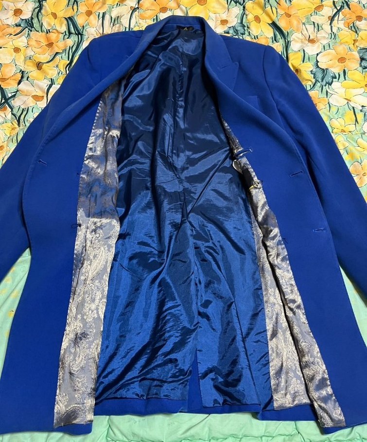 Saks Mavisi Kaşe Kaban - Görsel 4