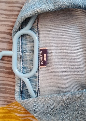 Açık Mavi Düğmeli Kot Ceket - Görsel 3