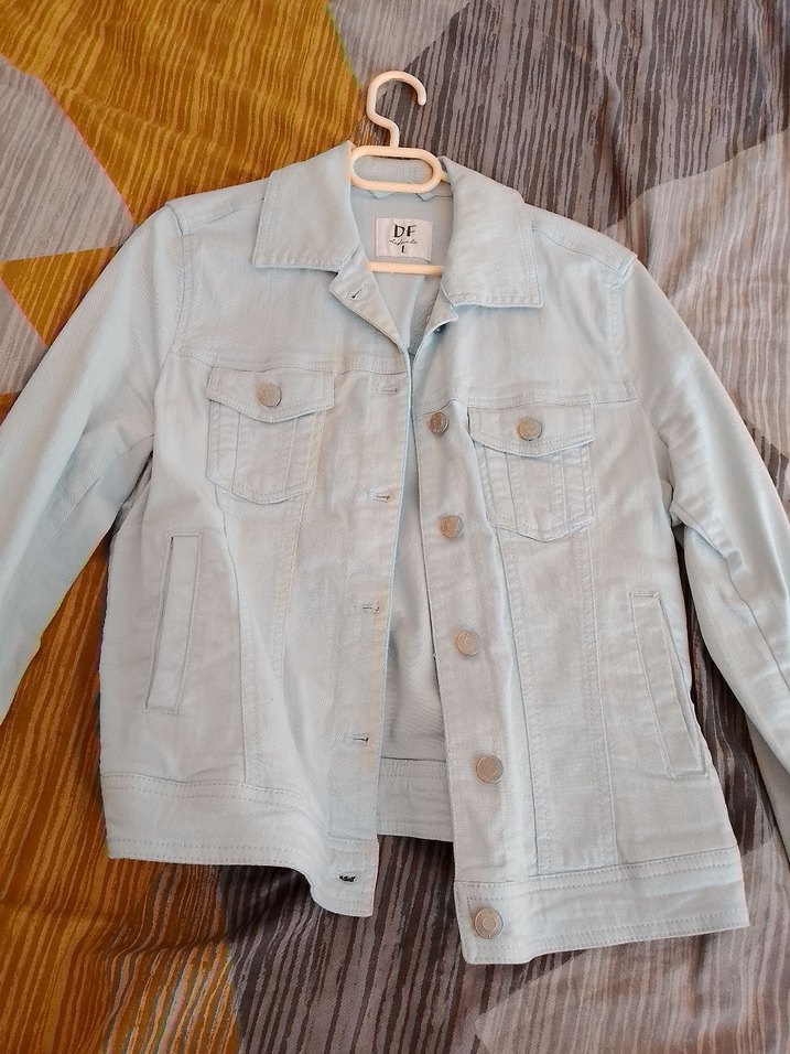 Açık Mavi Renk Kot Ceket - Görsel 2