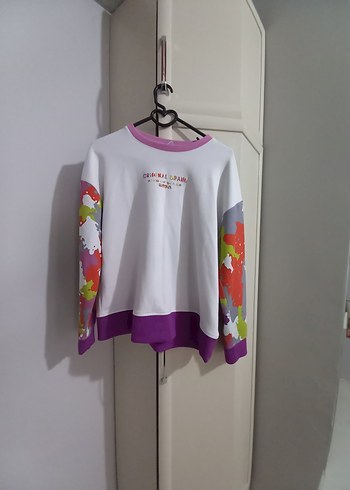 Kadın Çok Renkli Pamuklu Sweatshirt