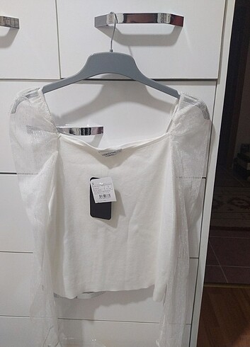 LCWaikiki şifon kollu beyaz bluz