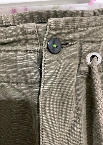 Kadın Keten Kemerli Rahat Kesim Pantolon - Görsel 3