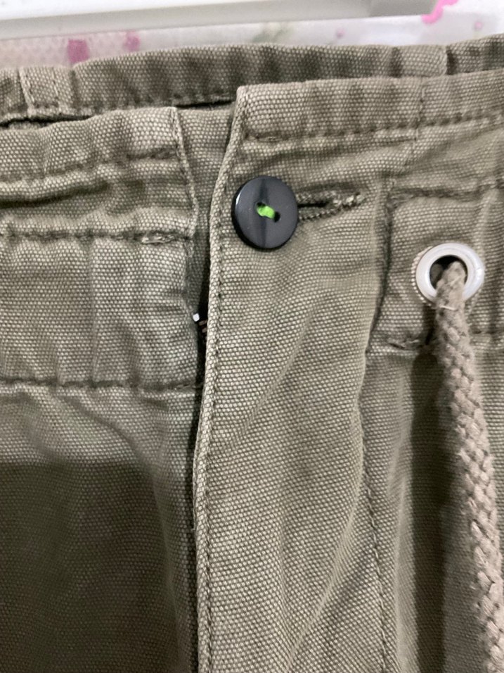 Kadın Keten Kemerli Rahat Kesim Pantolon - Görsel 3