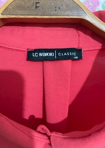 Kırmızı Kadın Uzun Kollu Tunik - Görsel 2