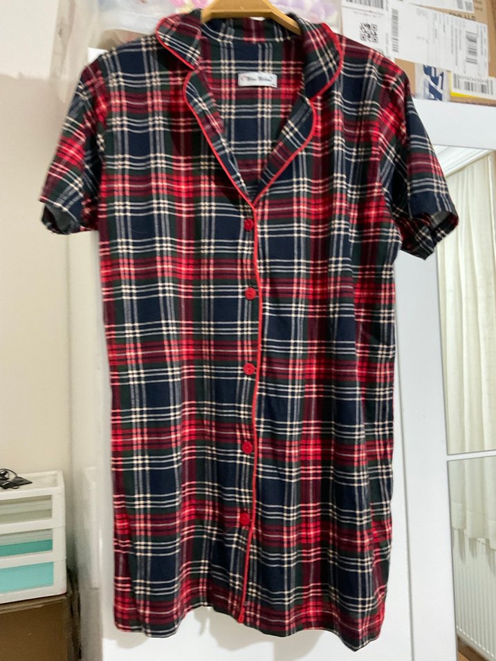 Çizgili pijama üstü - Görsel 3