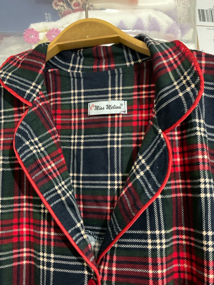 Çizgili pijama üstü - Görsel 2