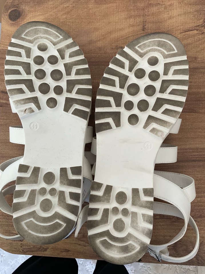 Beyaz Kadın Sandalet - Görsel 4