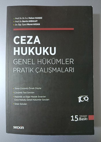 Ceza Hukuku Genel Hükümler Pratik Çalışmaları 15. Baskı