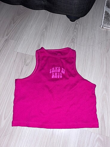 Kadın pembe crop