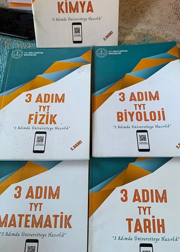 3 Adım TYT Soru Bankası Seti Fizik Biyoloji Matematik Tarih