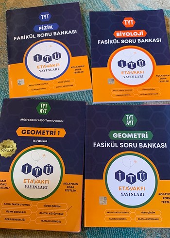 İTÜ Etavakfı TYT AYT Fasikül Soru Bankası Seti