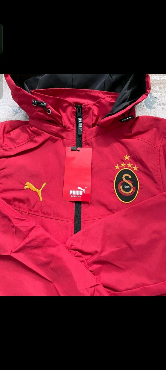 Puma Siyah Kapüşonlu Spor yagmurluk — görsel 7/20