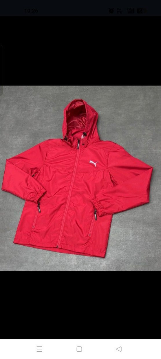 Puma Siyah Kapüşonlu Spor yagmurluk — görsel 8/20