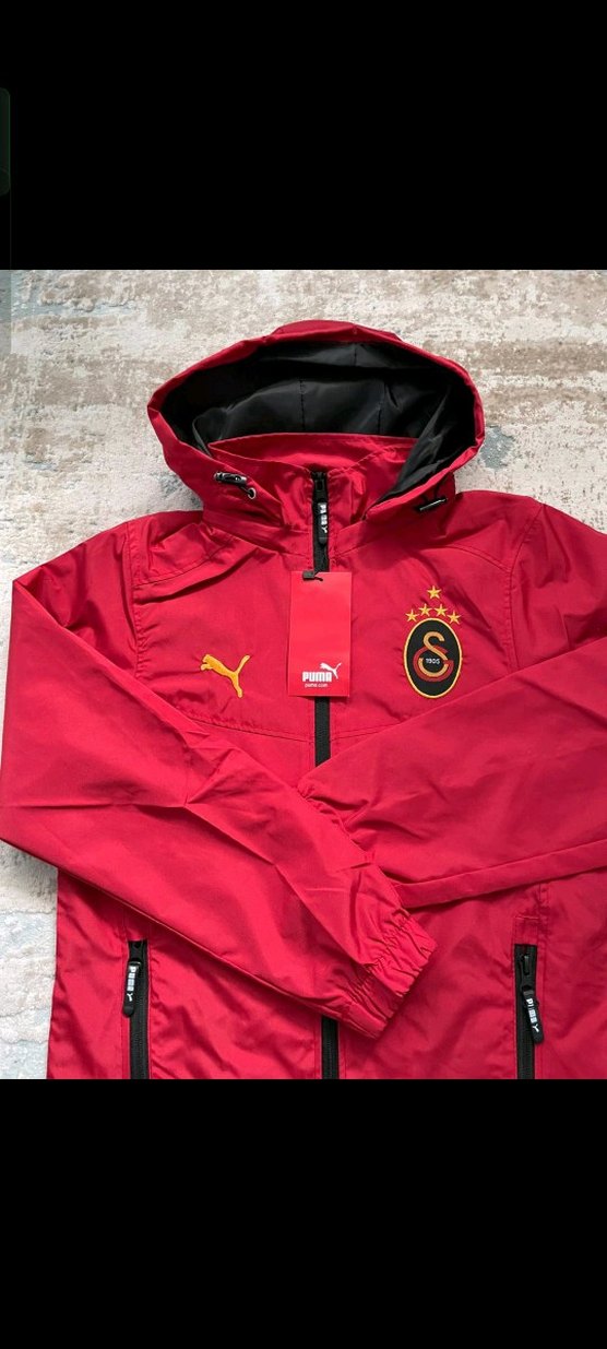 Puma Siyah Kapüşonlu Spor yagmurluk — görsel 9/20
