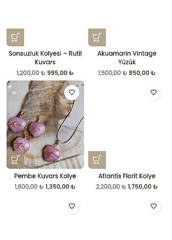  Beden pembe Renk Pembe kuvars 
