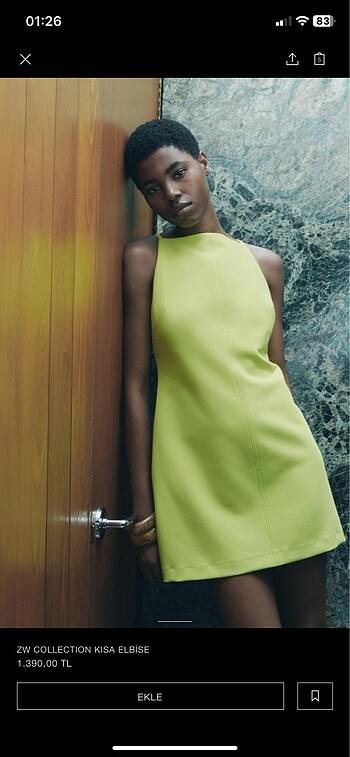 zara mini elbise