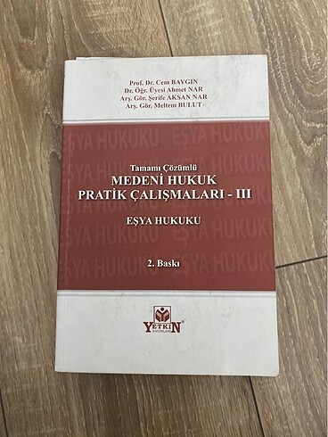 Esya hukuku pratik
