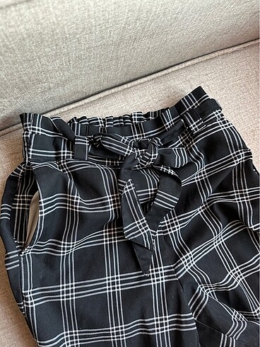 H&m kareli kumaş pantolon - Görsel 4