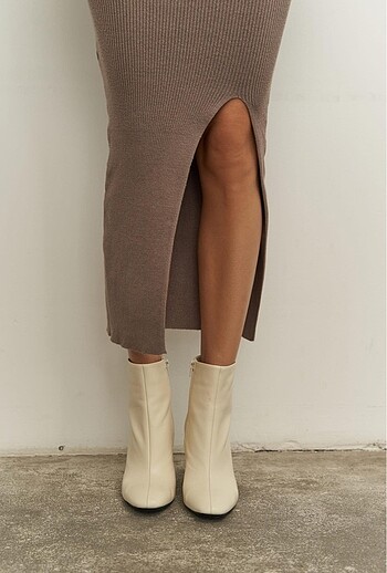 Mai vizon triko elbise - Görsel 6