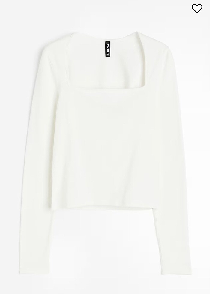 H&m kare yaka bluz - Görsel 2