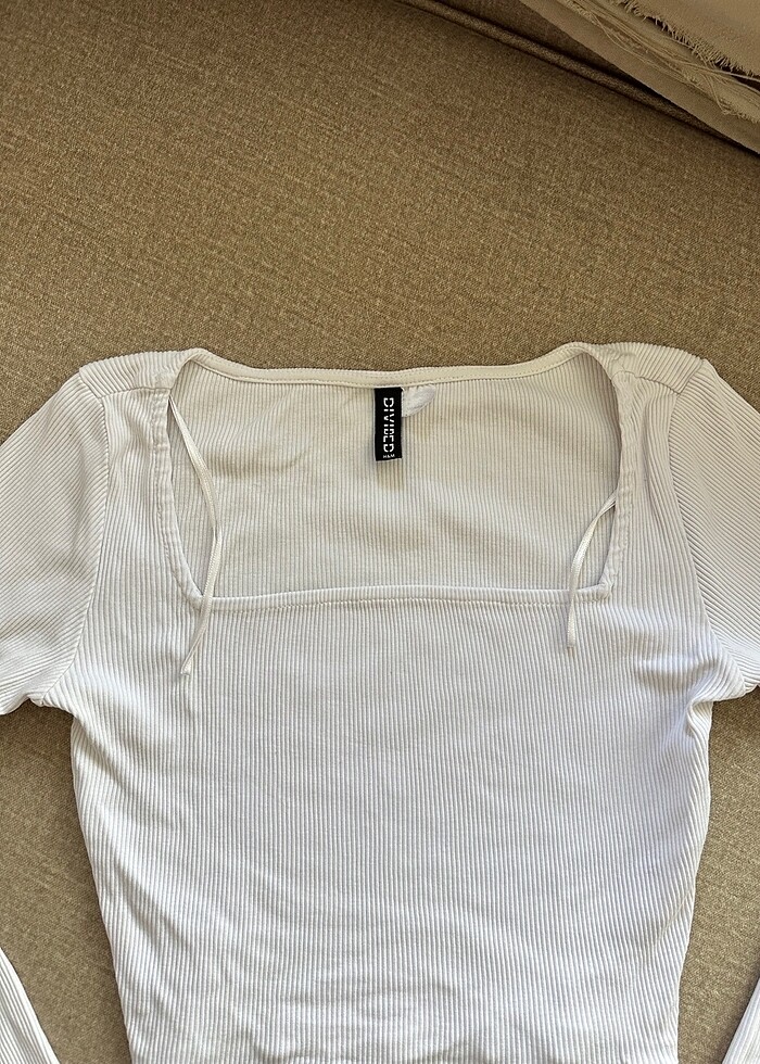 H&m kare yaka bluz - Görsel 3