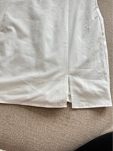 Beyaz kısa elbise - Görsel 10