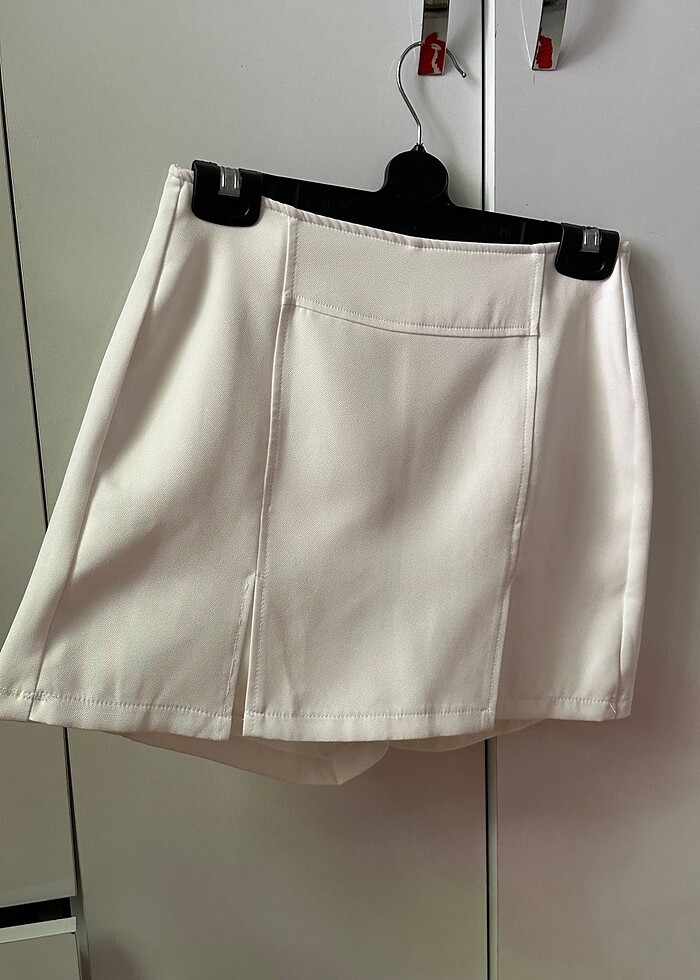 Beyaz zara model şort etek - Görsel 2