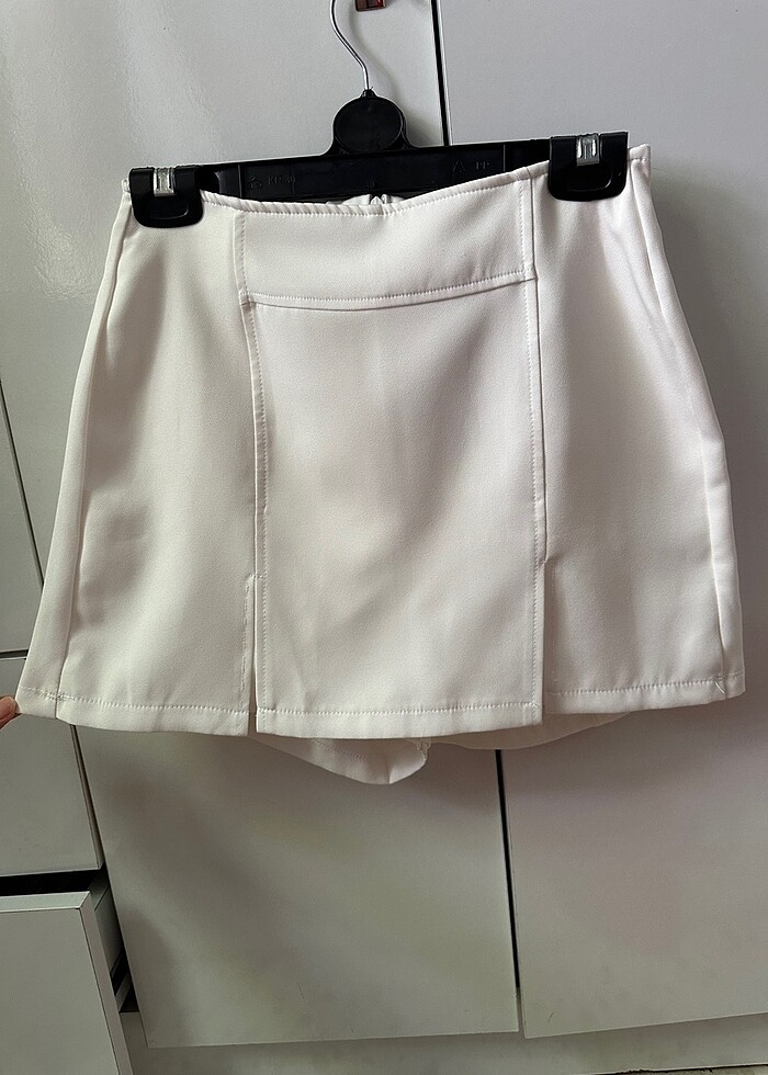 Beyaz zara model şort etek - Görsel 4