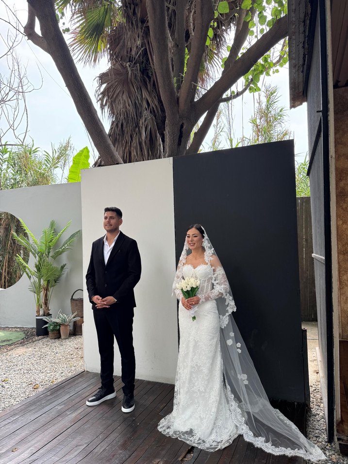 Klasik Beyaz A Kesim Gelinlik - Görsel 3