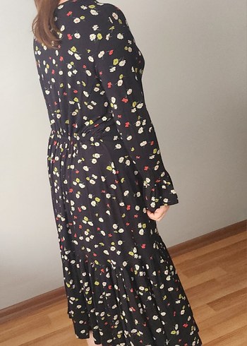 Çiçek Desenli Uzun likrali ve  penye kumaş - Görsel 2