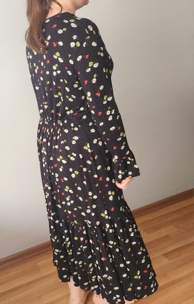 Çiçek Desenli Uzun likrali ve  penye kumaş - Görsel 2