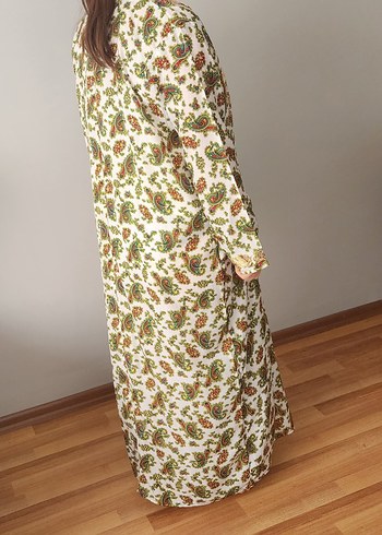 Bohem Çok Renkli Uzun Salaş Elbise 44 46 48 bedene - Görsel 3