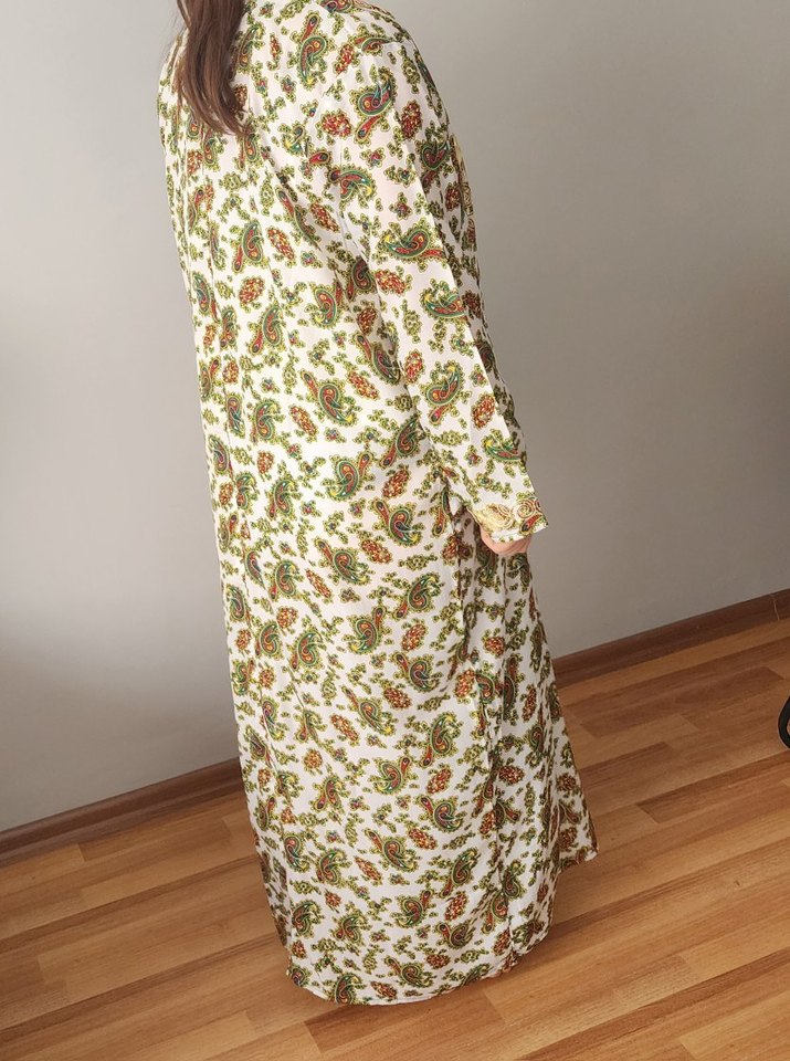 Bohem Çok Renkli Uzun Salaş Elbise 44 46 48 bedene - Görsel 3