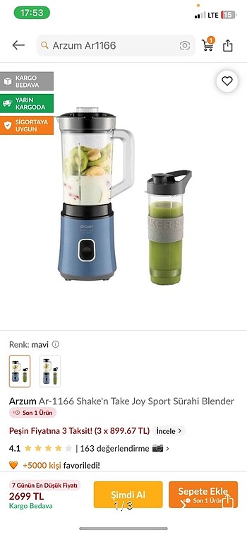 Arzum smoothie