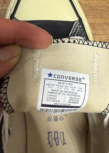 38 Beden siyah Renk Converse Kadın Siyah Grunge Spor Ayakkabı