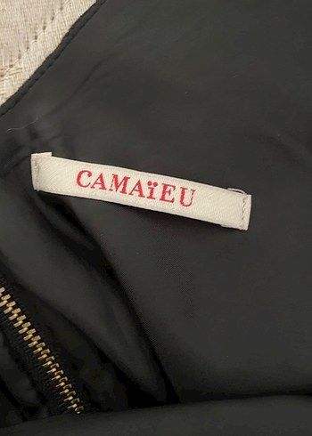 Siyah Varak Desenli Kadın Elbise - Görsel 4