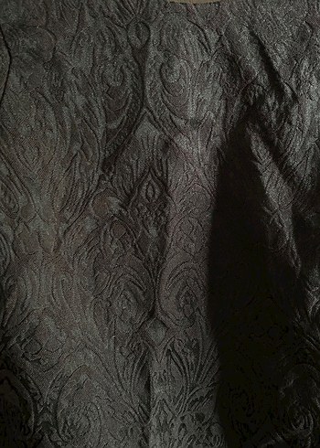 Siyah Varak Desenli Kadın Elbise - Görsel 2