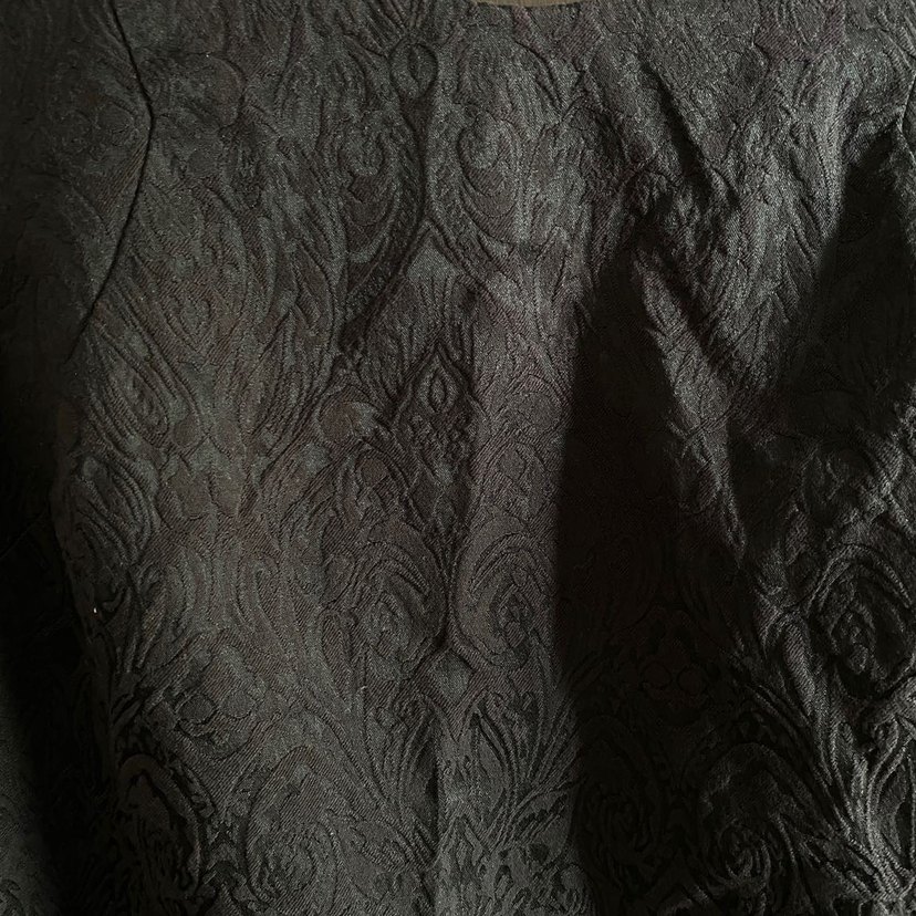 Siyah Varak Desenli Kadın Elbise - Görsel 2