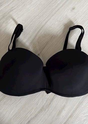 Siyah 75B Straplez Sütyen - Görsel 2