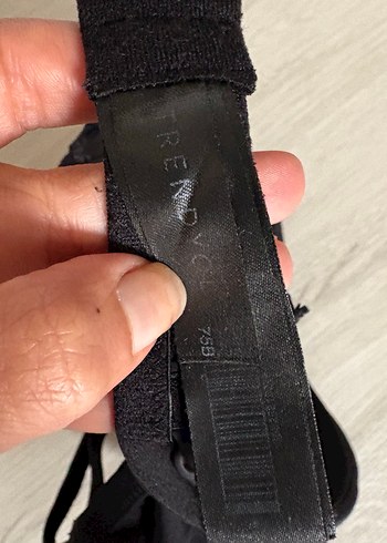 Siyah 75B Straplez Sütyen - Görsel 4