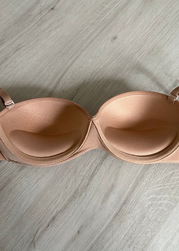 Bej Ten Rengi 75C Straplez Sütyen - Görsel 5