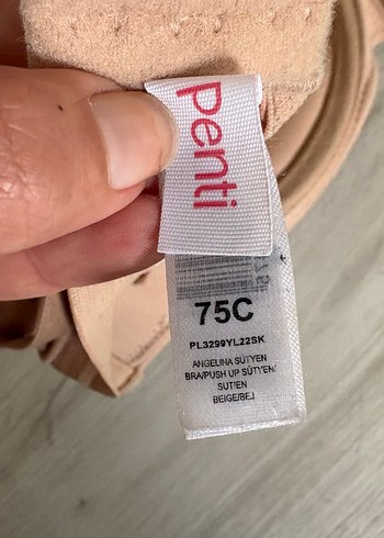 Bej Ten Rengi 75C Straplez Sütyen - Görsel 7